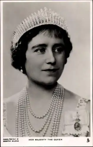 Ak Her Majesty The Queen, Elizabeth, Duchess of York, Queen Mum, Early Years, Tiara