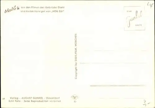 Ak Mecki der Igel, Nimm Dir Zeit und denk an mich, Igelkind, Auto