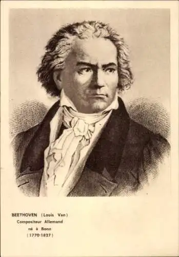 Ak Komponist Ludwig van Beethoven, Portrait
