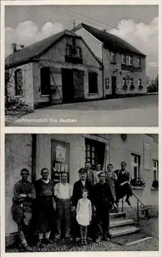 Ak Geißmannsdorf Bischofswerda im Kreis Bautzen, Gasthaus zur Schmiede