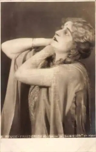 Ak Opernsängerin Elisabeth Feuge-Friedrich, Zauberflöte