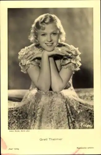 Ak Schauspielerin Gretl Theimer, Portrait, Ross Verlag 7441 1