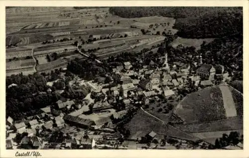 Ak Castell Unterfranken, Fliegeraufnahme