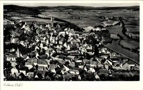 Ak Nabburg in der Oberpfalz, Fliegeraufnahme
