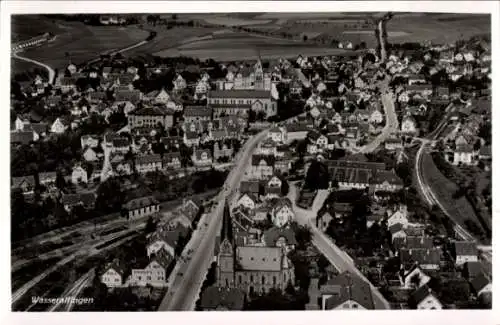 Ak Wasseralfingen Aalen im Ostalbkreis Württemberg, Fliegeraufnahme