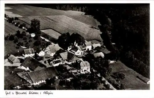 Ak Dürren Kißlegg im Allgäu, Fliegeraufnahme