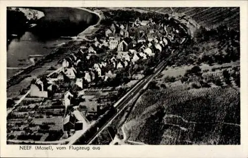 Ak Neef an der Mosel, Fliegeraufnahme