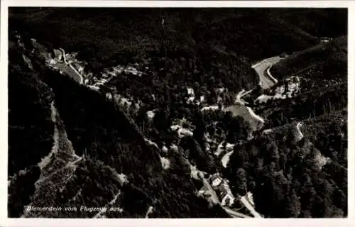 Ak Diemerstein Frankenstein in der Pfalz, Fliegeraufnahme