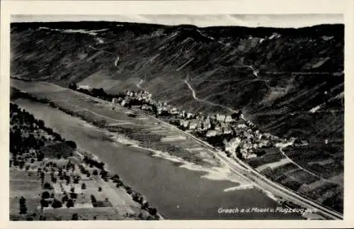 Ak Graach an der Mosel, Fliegeraufnahme