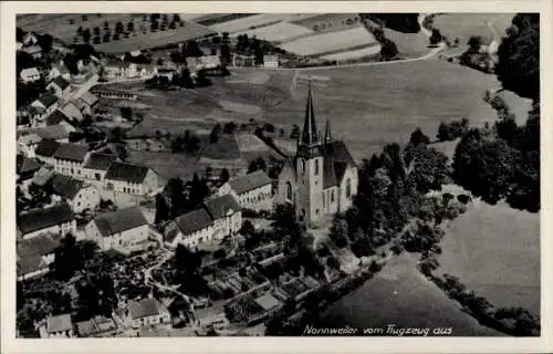 Ak Nonnweiler Saarland, Fliegeraufnahme