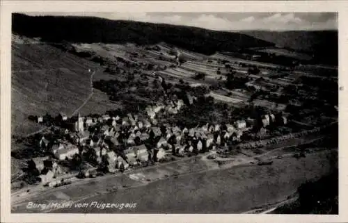 Ak Burg an der Mosel, Fliegeraufnahme