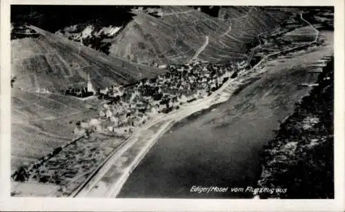 Ak Ediger Eller an der Mosel, Fliegeraufnahme