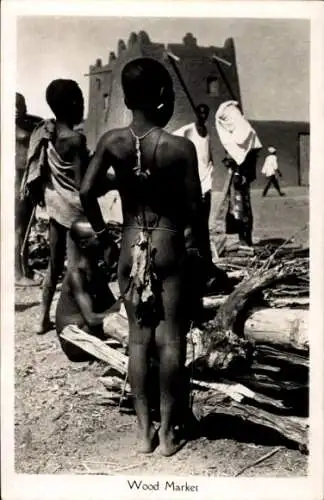 Ak Afrika, Holzmarkt