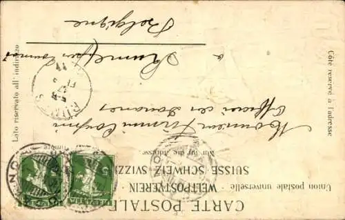 Präge Wappen Litho Schweiz, Helvetia, Kantonswappen