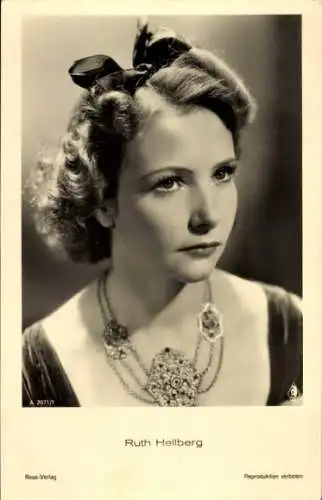 Ak Schauspielerin Ruth Heilberg, Portrait, Autogramm
