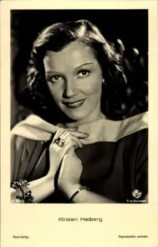 Ak Schauspielerin Kirsten Heiberg, Portrait