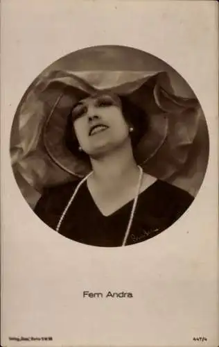 Ak Schauspielerin Fern Andra, Portrait