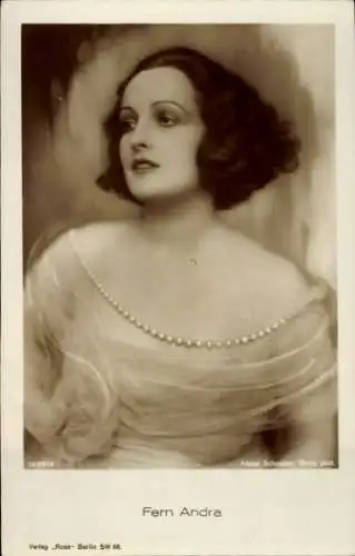 Ak Schauspielerin Fern Andra, Portrait