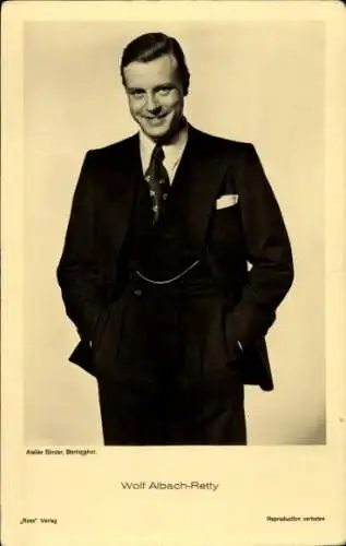 Ak Schauspieler Wolf Albach Retty, Portrait, Ross Verlag 9039 1