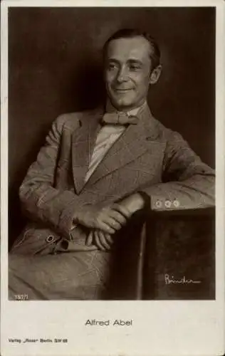 Ak Schauspieler Alfred Abel, Portrait