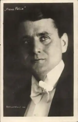 Ak Schauspieler Franz Felix, Portrait