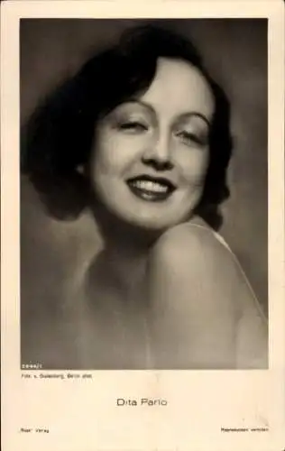 Ak Schauspielerin Dita Parlo, Portrait