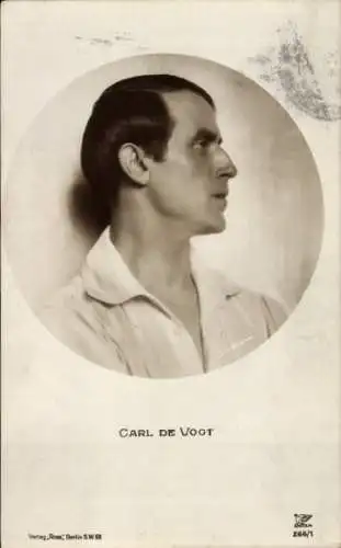 Ak Schauspieler Carl de Vogt, Seitenportrait