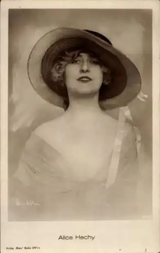 Ak Schauspielerin Alice Hechy, Portrait