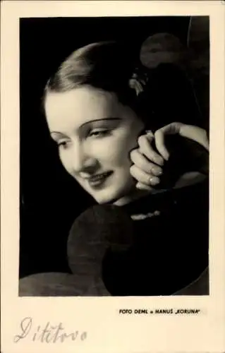 Foto Ak Frauenportrait