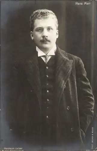 Ak Schauspieler Hans Marr, Portrait