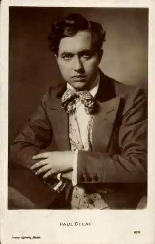 Ak Schauspieler Paul Belac, Portrait