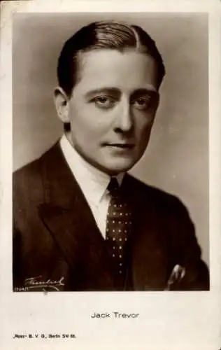 Ak Schauspieler Jack Trevor, Portrait, Autogramm