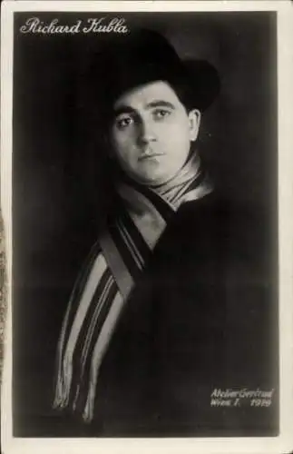 Ak Schauspieler Richard Kubla, Portrait