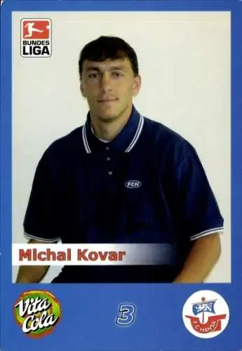 Autogrammkarte Fußballer Michal Kovar, FC Hansa Rostock, Autogramm