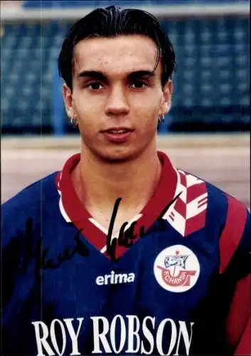 Autogrammkarte Fußballer Marco Laaser, FC Hansa Rostock, Autogramm