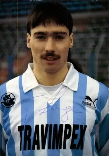 Autogrammkarte Fußballer Timo Lange, FC Hansa Rostock, Autogramm