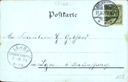 Mondschein Litho Wolfenbüttel in Niedersachsen, Hauptkirche