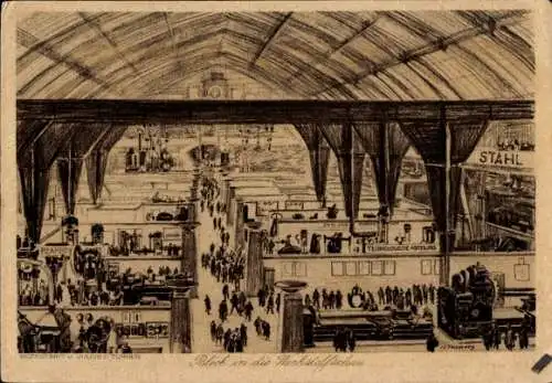 Künstler Ak Werkstofftagung Berlin 1927, Ausstellungshalle, Werkstoffschau
