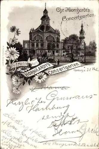 Vorläufer Litho Hamburg Mitte St. Pauli, Chr. Hornhardt's Konzertgarten
