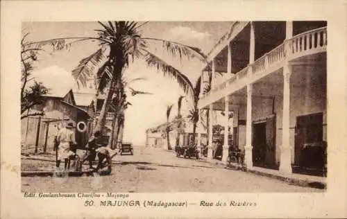 CPA Mahajanga Majunga Madagascar, Rue des Rizières