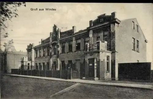 Ak Ventspils Windau Lettland, Gebäude