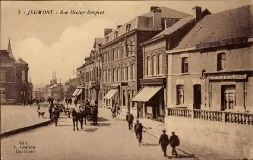 Ak Jeumont Nord, Rue Hector Despret