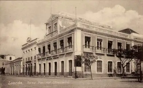 Ak Luanda Loanda Angola, Banco Nacional Ultramarino