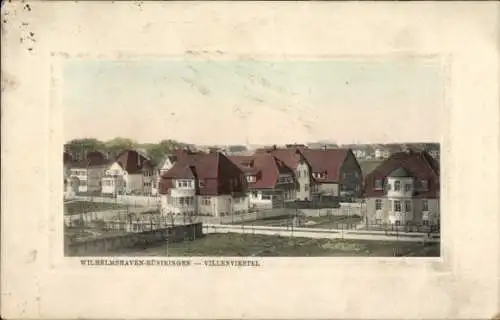 Ak Rüstringen Wilhelmshaven,  Villenviertel