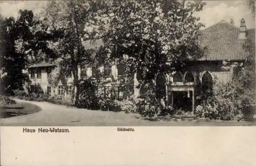 Ak Wolfenbüttel in Niedersachsen, Haus Neu Watzum, Südseite