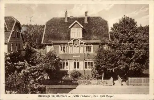 Ak Braunlage im Oberharz, Villa Fortuna, Inh. Karl Meyer