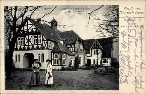 Ak Deutsch Evern in Niedersachsen, Gasthaus Niedersachsen, Inh. Otto Harms