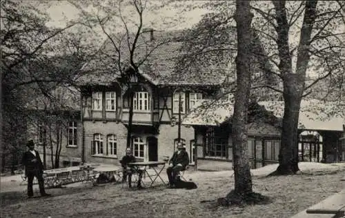 Ak Königslutter an der Elm, Hotel zum Lutterspring, Gartenansicht