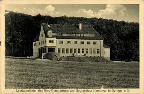 Ak Springe am Deister, Landschulheim des Real-Gymnasiums am Georgsplatz Hannover