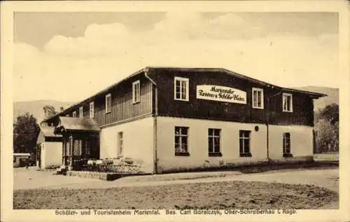 Ak Marienthal Szklarska Poręba Schreiberhau Riesengebirge Schlesien, Schüler- und Touristenheim